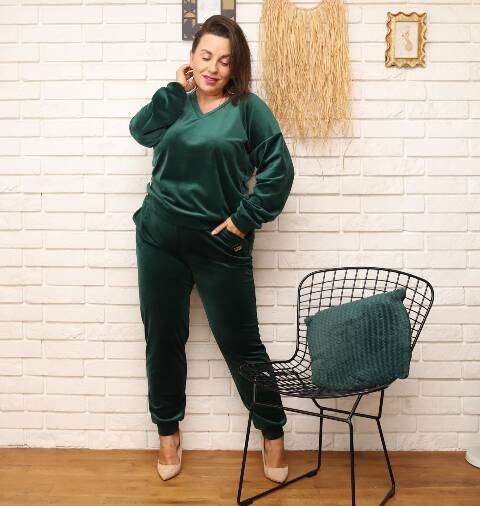 Komplet damskie 7713 1 kolor 2XL-6XL (Towar Tureckie)