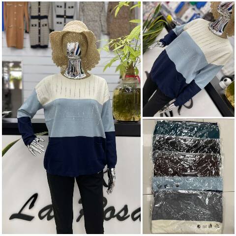 Sweter damskie 7765 Mix kolor XL-3XL