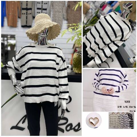 Sweter damskie 7767 Mix kolor Standard