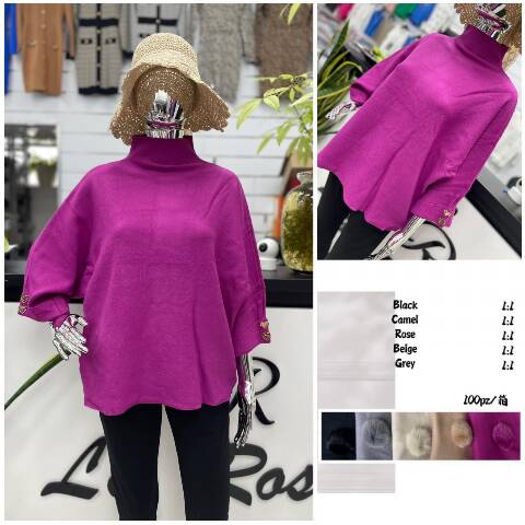Sweter damskie 7768 Mix kolor S/M-L/XL 1