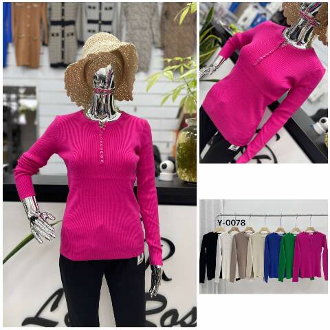 Sweter damskie 7770 Mix kolor Standard