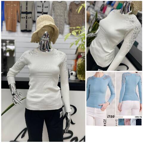 Sweter damskie 7771 Mix kolor S/M-L/XL