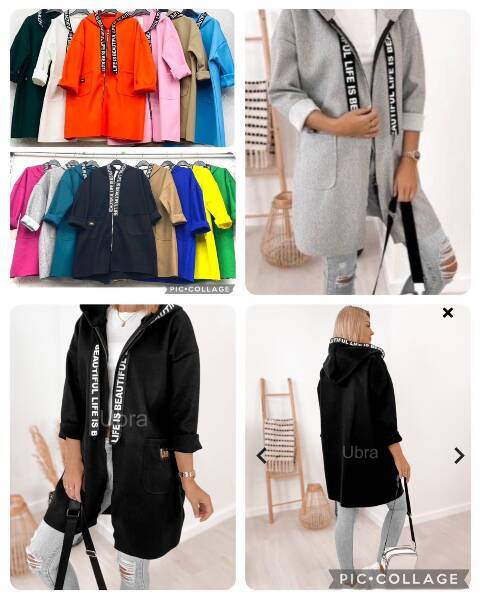 Narzutka damskie 8037 Mix kolor Standard (Towar Włoskie)