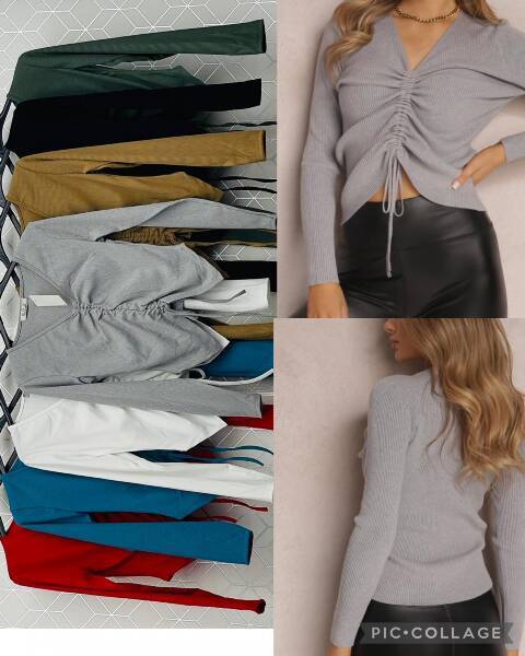 Bluzka damskie 8042 Mix kolor Standard (Towar Włoskie)