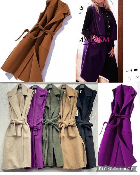 Płaszcze damskie 8046 Mix kolor Standard (Towar Włoskie)