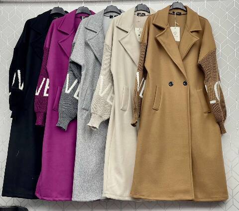 Płaszcze damskie 8047 Mix kolor Standard (Towar Włoskie) 1