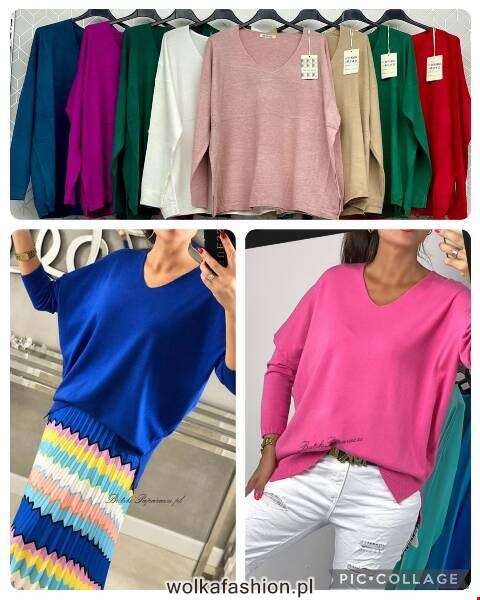 Sweter damskie 8049 Mix kolor Standard (Towar Włoskie)