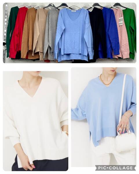 Sweter damskie 8050 Mix kolor Standard (Towar Włoskie) 1