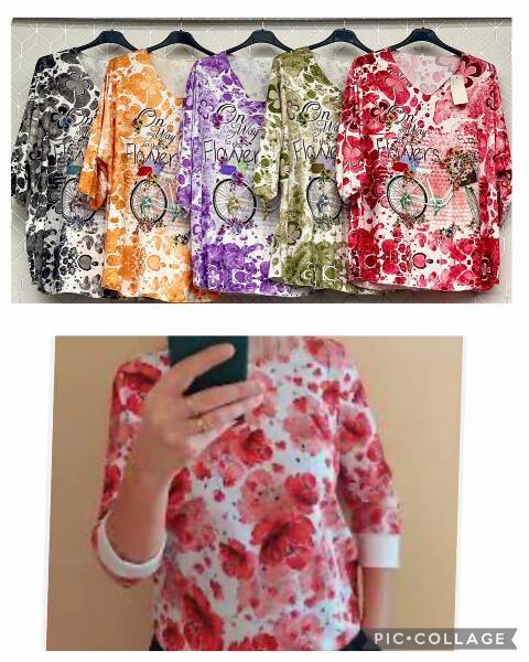 Bluzka damskie 8054 Mix kolor Standard (Towar Włoskie) 1