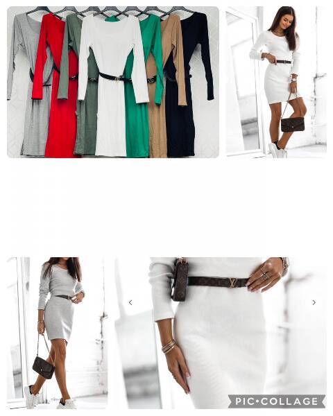 Sukienka damskie 8056 Mix kolor Standard (Towar Włoskie) 1