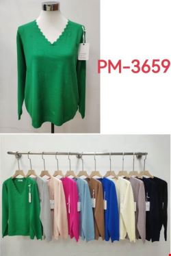 Sweter damskie PM-3659 Mix kolor L-2XL