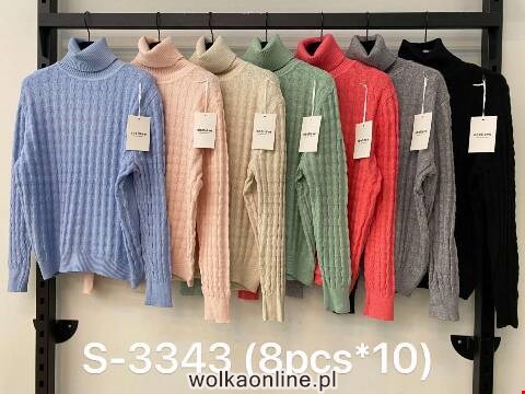 Sweter damskie S-3343 Mix kolor L-2XL