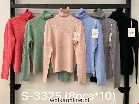 Sweter damskie S-3325 Mix kolor L-2XL