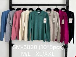 Sweter damskie SM-5820 Mix kolor M-2XL