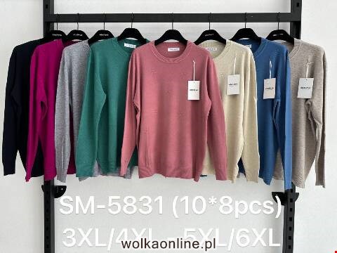 Sweter damskie SM-5831 Mix kolor 3XL-5XL