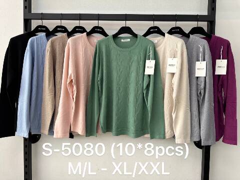 Sweter damskie SM-5580 Mix kolor M-2XL