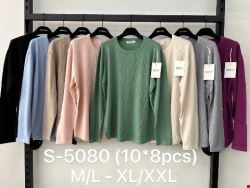 Sweter damskie SM-5580 Mix kolor M-2XL
