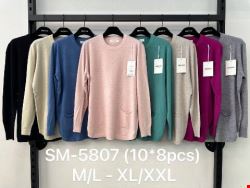 Sweter damskie SM-5807 Mix kolor M-2XL