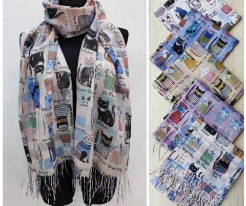 Szaliki damskie 8238 Mix kolor Standard