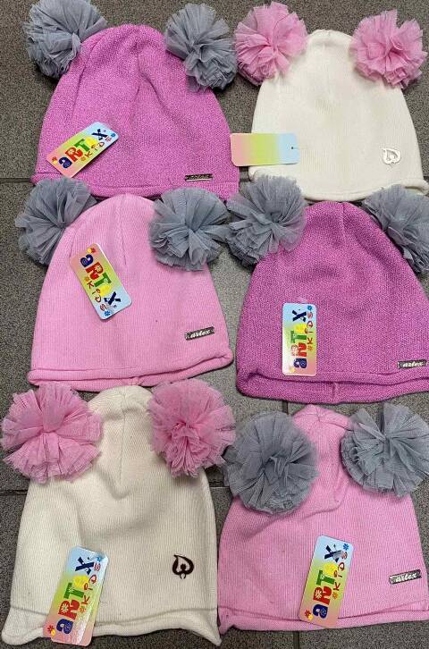 Czapka dziewczęcea 8282 Mix kolor Standard