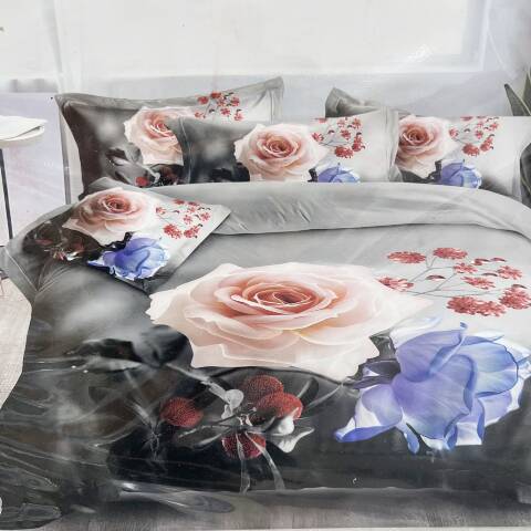 Komplet pościel 4 części E3874 1 kolor 160x200