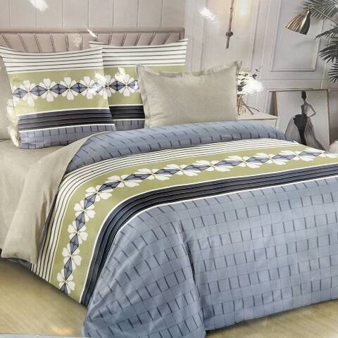 Komplet pościel 4 części E3876 1 kolor 160x200