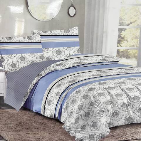 Komplet pościel 4 części E3877 1 kolor 160x200