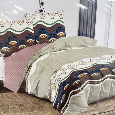 Komplet pościel 4 części E3880 1 kolor 160x200