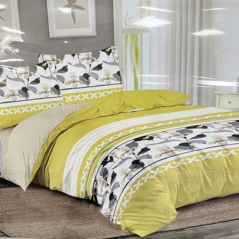 Komplet pościel 4 części E3885 1 kolor 160x200 1