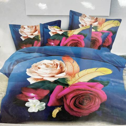 Komplet pościel 4 części E3886 1 kolor 160x200 1