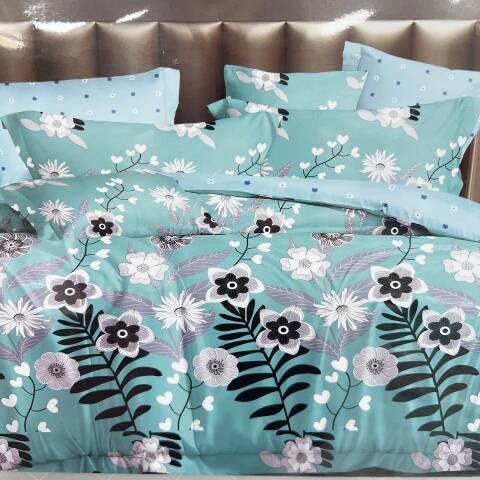 Komplet pościel 4 części E3887 1 kolor 160x200