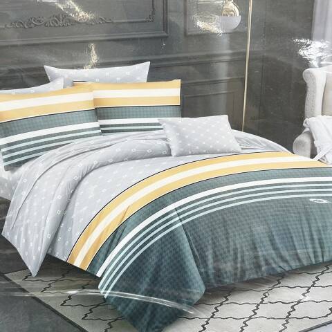 Komplet pościel 4 części E3891 1 kolor 160x200