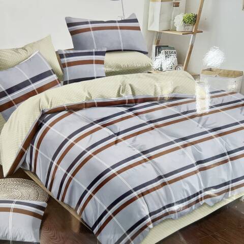 Komplet pościel 4 części E3901 1 kolor 160x200