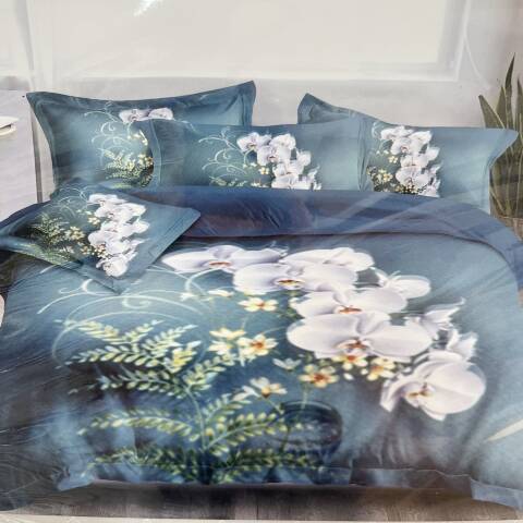 Komplet pościel 4 części E3904 1 kolor 160x200