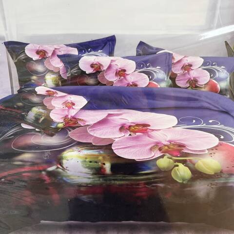 Komplet pościel 4 części E3905 1 kolor 160x200