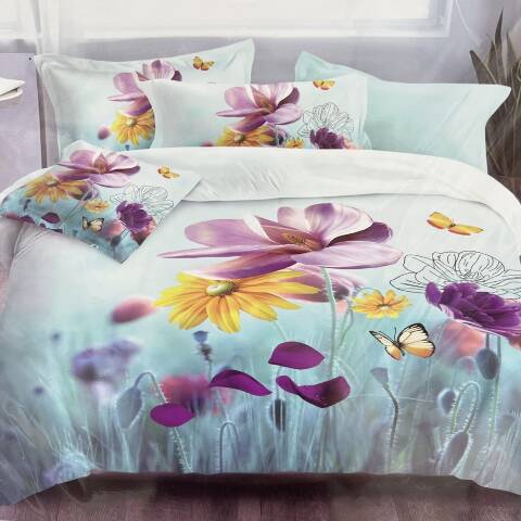 Komplet pościel 4 części E3917 1 kolor 160x200 1