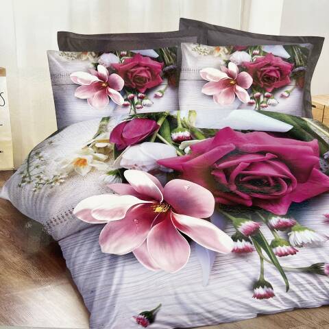 Komplet pościel 4 części E3920 1 kolor 160x200 1