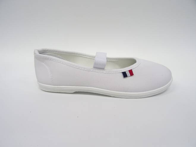 Baleriny Dziecięce 3612 WHITE/BLACK/NAVY 30-35