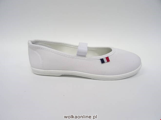 Baleriny Dziecięce 3612 WHITE/BLACK/NAVY 30-35