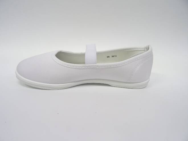 Baleriny Dziecięce 3612 WHITE/BLACK/NAVY 30-35 1