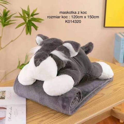 Maskotka która ma kocyk 0362 1 kolor 120/150cm 1