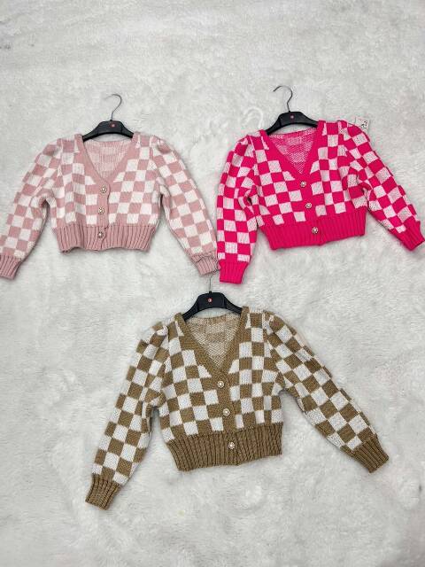 Sweter dziewczęce 0525 1 kolor 4-14 1