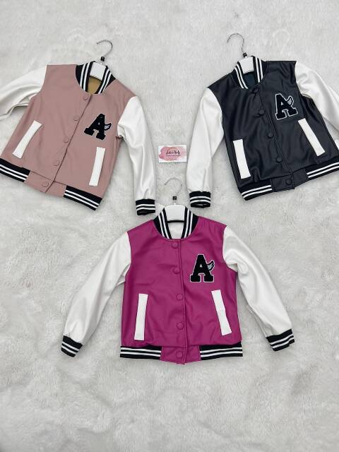 Kurtka skórzana dziewczęca 0531 1 kolor 4-14 1