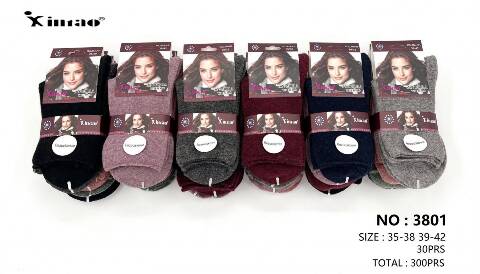 Skarpety angora damskie 3801 Mix kolor 35-42 1