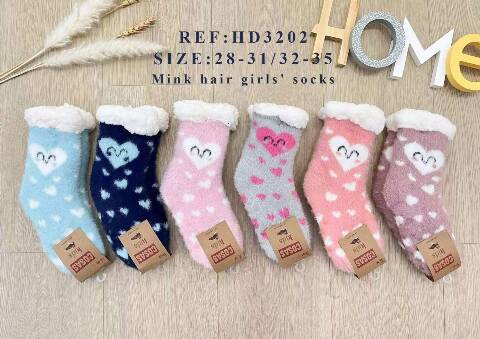 Kapcie- skarpety dziecięce HD3202 Mix kolor 28-35