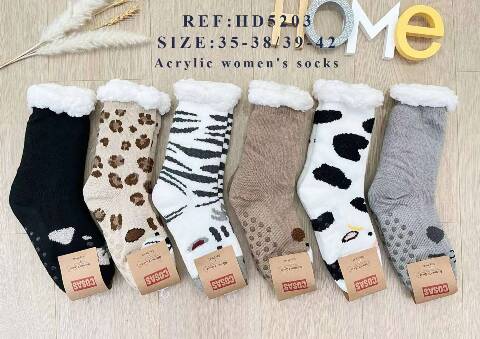 Kapcie- skarpety damskie HD5203 Mix kolor 35-42 1