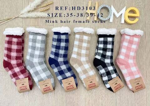 Kapcie- skarpety damskie HD3103 Mix kolor 35-42