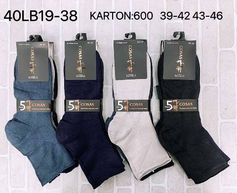 Skarpety męskie LB19-38 Mix kolor 39-46 1