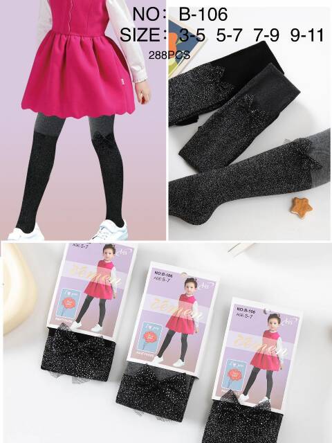 Rajstopy dziewczęce B-106 Mix kolor 3-11 1