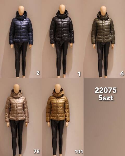 Płaszcze damskie 22075 1 kolor S-2XL